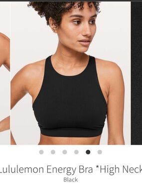 lululemon athletica High-Neck Energy Bra - Black